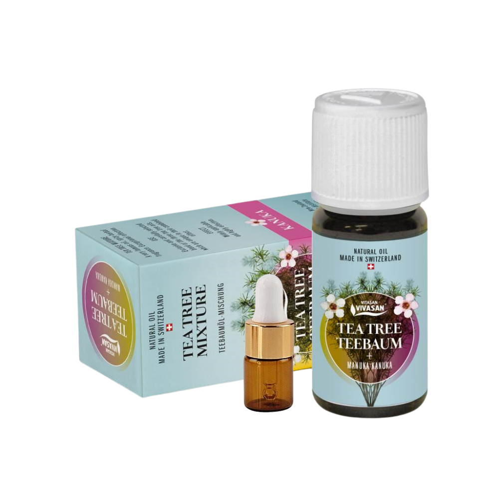 Ефірна олія Чайне дерево 2мл пробник Вівасан Швейцарія Vivasan (Tea Tree Kanuka Manuka Oil) Switzerland