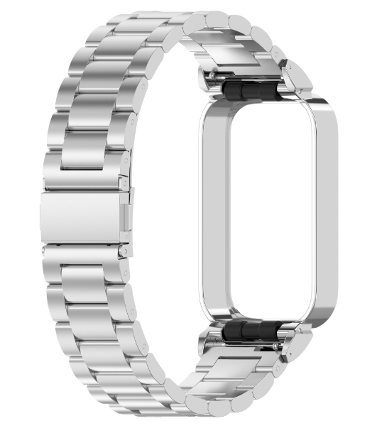 Ремінець-бампер CDK для Xiaomi Redmi Smart Band 3 | Metal Fitlink Steel (018851) (silver)