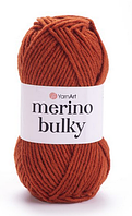 Пряжа Merino bulky-3027 теракот