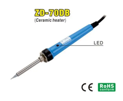 Паяльник ZD-70DB 30W з індикатором, керамічний нагрівач, жало N1-1, фото 1
