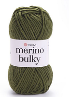 Пряжа Merino bulky-530 хакі