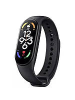 Фитнес-браслет Xiaomi Mi Smart Band 7 Black с большим AMOLED-экраном, водозащитой и 120 спортивными режимами
