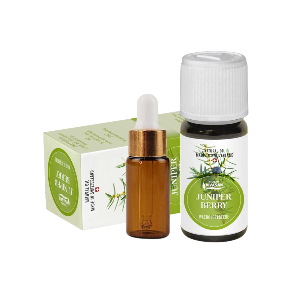 Натуральна ефірна олія Ялівець (Можжевел) 5мл пробник Вівасан Швейцарія Vivasan Switzerland