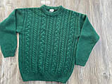 В'язаний  жіночий светр зелений Л, фото 5