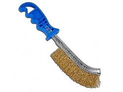 Щітка по металу "Гребінеціь", 130 г,  посилена (синя ручка)