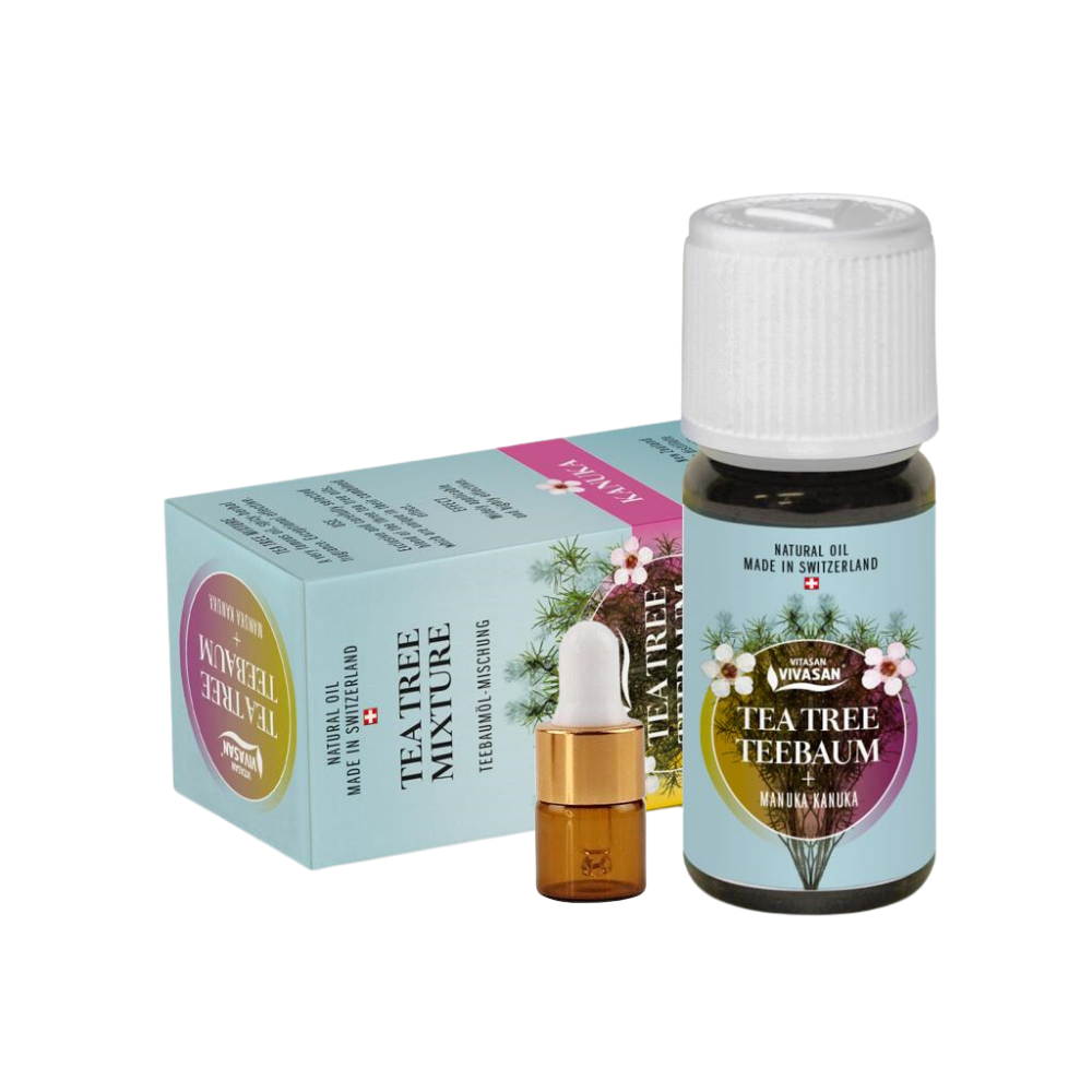 Ефірна олія Чайне дерево 1мл пробник Вівасан Швейцарія Vivasan (Tea Tree Kanuka Manuka Oil) Switzerland