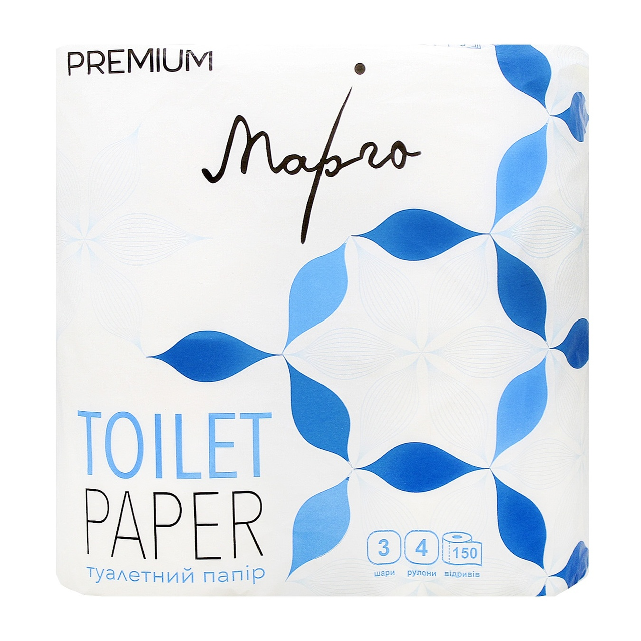 Туал. папір Марго Рremium 3шар. 4рул. целюлоза