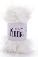 Пряжа Piuma YarnArt(мех)-4402 молочний