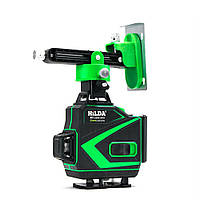 Лазерный уровень нивелир с Зеленым лучом на 16 линий на 360 градусов с Led дисплеем Hilda 16 Ultra 2025