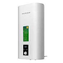 Бойлер OCEAN FLAT DIGITAL 100 л 2,0 КВт емальований бак сухий ТЕН, фото 3