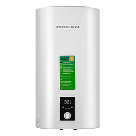 Бойлер OCEAN FLAT DIGITAL 80 л 2,0 КВт емальований бак сухий ТЕН