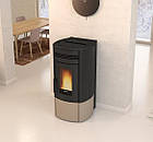Камінопіч на гранулах із системою повітропроводів NORDICA Noris Plus tortora — 12 кВт, фото 8