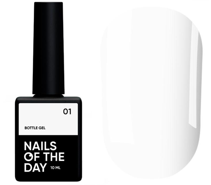 Гель для нарощування NAILSOFTHEDAY Bottle Gel №01 (білий), 10 мл