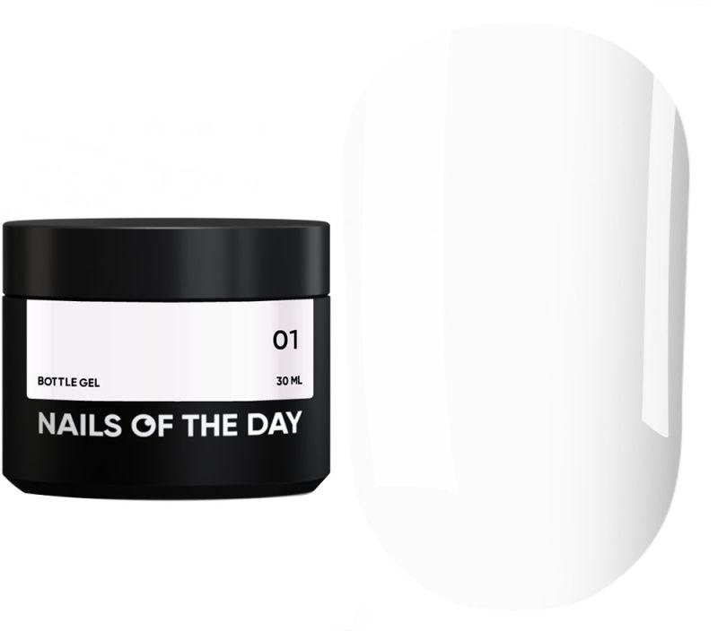 Гель для нарощування NAILSOFTHEDAY Bottle Gel №01 (білий), 30 мл