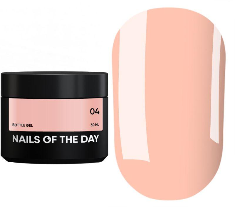Гель для нарощування NAILSOFTHEDAY Bottle Gel №04 (молочно-бежевий), 30 мл
