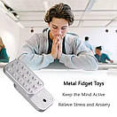 Магнітний слайдер антистрес SPIKE іграшка з металу фіджет EDC, фото 3