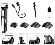 Акумуляторна машинка з 5 змінними головками та 4 насадками для стрижки RAF R.4020, фото 8