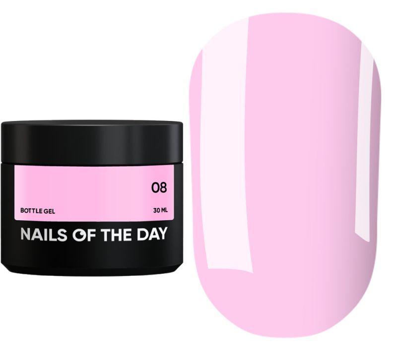 Гель для нарощування NAILSOFTHEDAY Bottle Gel №08 (рожевий), 30 мл