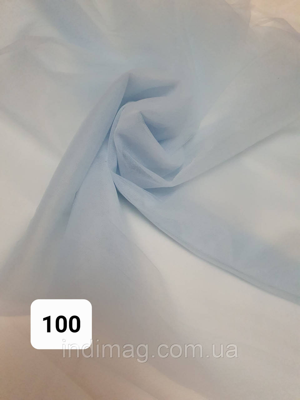 Уцінка, відріз Єврофатін блакитний 100*300, фото 1