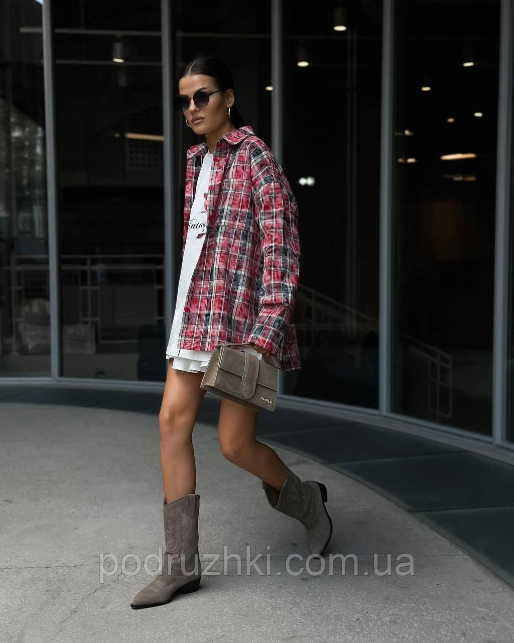 Стильна Сорочка Oversize Тканина: Турецька Фланель Розміри: 42-48 Oversize, фото 1