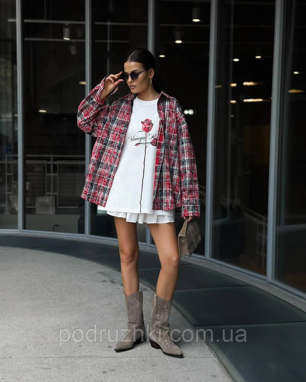 Стильна Сорочка Oversize Тканина: Турецька Фланель Розміри: 42-48 Oversize, фото 1