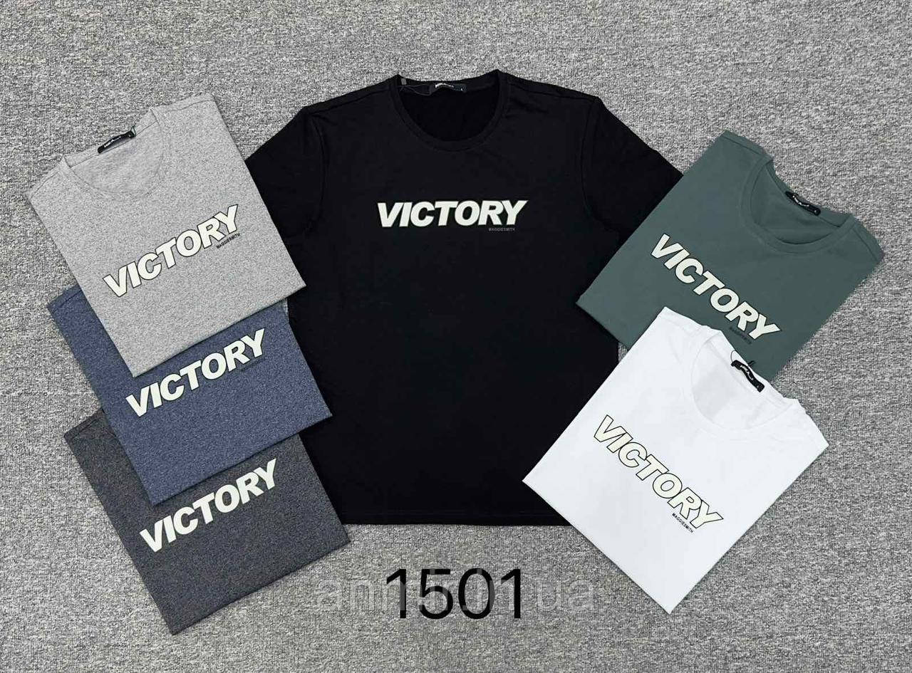 Футболка чоловіча трикотажна VICTORY норма 44-52, колір уточнюйте під час замовлення