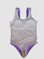 Дитячий підлітковий купальник накидка Fuba 1833 бузковий 36 38 40 42 розмір, фото 3