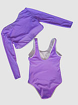 Дитячий підлітковий купальник накидка Fuba 1833 бузковий 36 38 40 42 розмір, фото 2