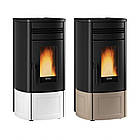 Пелетна камінопіч з оздобленням із майоліки для повітряного опалення NORDICA Noris Lux white — 12 кВт, фото 9