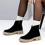 Зимові черевики на підошві кольору лате, фото 3