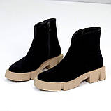 Зимові черевики на підошві кольору лате, фото 7