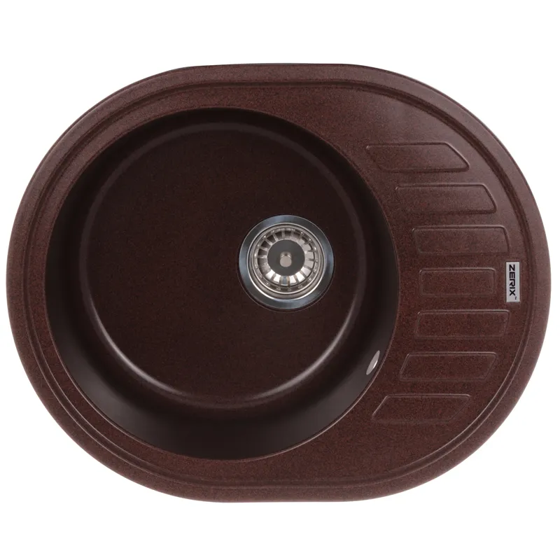 Мийка кухонна Zerix ZS-6250R-12 Коричнева (ZX4552), фото 1