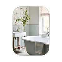 Дзеркало настінне Zerix PRIME MRZ07-45x60-Reverse прямокутне із закругленими кутами (ZX5636)