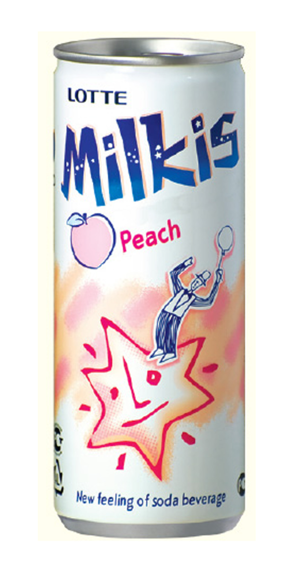 Молочний газований напій Lotte Milkis Peach 250 мл