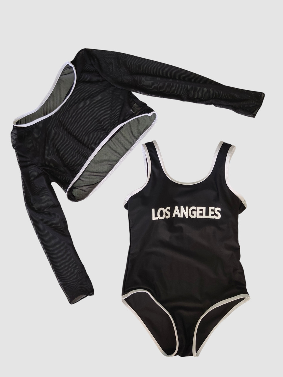 Дитячий підлітковий купальник накидка Fuba 1833 чорний 36 38 40 42 розмір