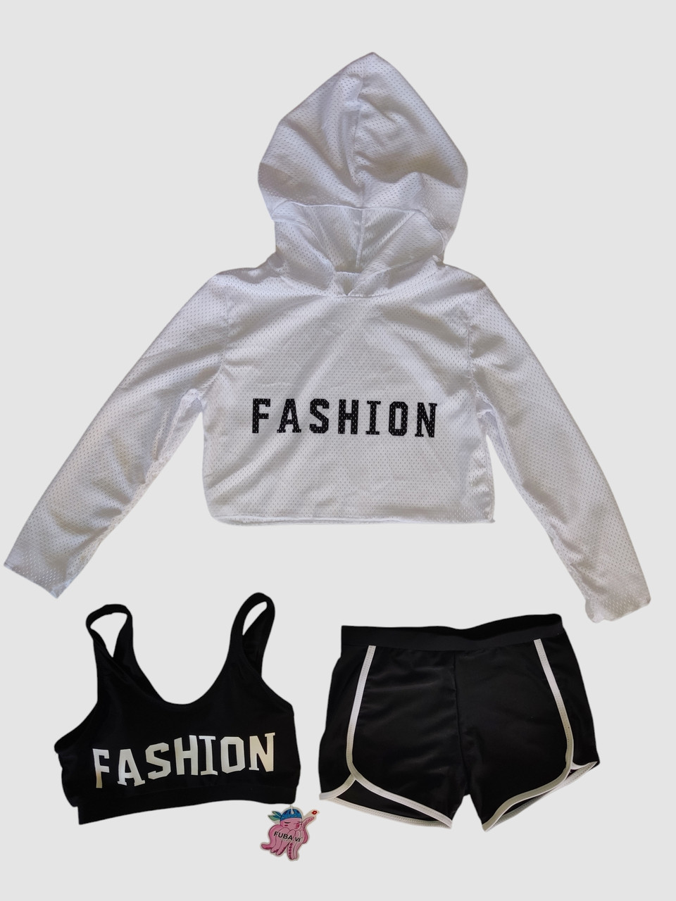 Дитячий підлітковий купальник накидка капюшон Fuba 1870 чорний 34 36 38 40 42 розмір