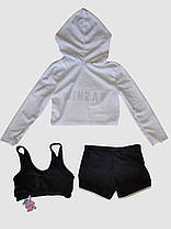 Дитячий підлітковий купальник накидка капюшон Fuba 1870 чорний 34 36 38 40 42 розмір, фото 2