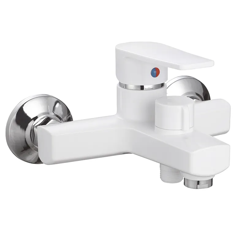 Змішувач для ванни PLAMIX Oscar-009 EURO White (без шланга та лійки) (PM0634)