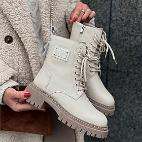 Зимові черевики з натуральної шкіри