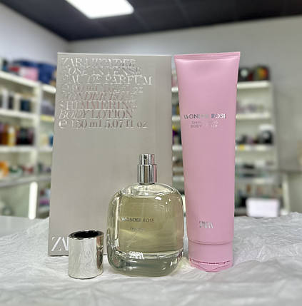 Подарунковий жіночий набір Wonder Rose Intense 90 мл + Glitter крем 150 мл, фото 1