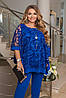 Р-ри 50-64 Ошатний жіночий костюм з вільною тунікою, фото 6