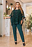 Р-ри 50-64 Ошатний жіночий костюм з вільною тунікою, фото 9