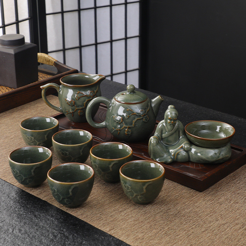 Набір для чайної церемонії TZ-205 сервіз для приготування чаю набір піал з чайником на 6 персон, фото 1