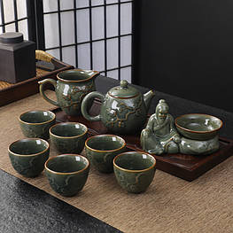Набір для чайної церемонії TZ-205 сервіз для приготування чаю набір піал з чайником на 6 персон