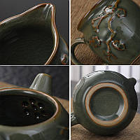 Набір для чайної церемонії TZ-205 сервіз для приготування чаю набір піал з чайником на 6 персон, фото 5