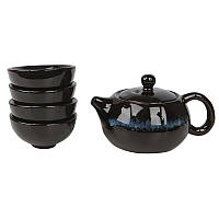 Набір для чайної церемонії YBCJ-648 сервіз для приготування чаю набір піал з чайником на 4 персони подарункова, фото 2