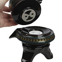 Набір для чайної церемонії для приготування чаю гайвань піали з чайником 6 персон Квітка Гліцинії, фото 4