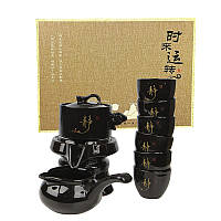 Набір для чайної церемонії для приготування чаю гайвань піали з чайником на 6 персон, фото 5