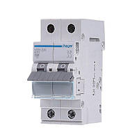 Автоматичний вимикач HAGER двополюсний 2P 20А B, MBN220, Хагер модульний автомат для щитів і боксів