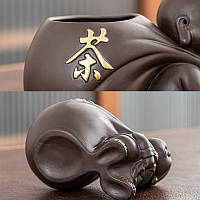 Набір інструментів ZXCDTJ010 для чайної церемонії 5 предметів ніж для пуеру пензлик лопатка тримач щипці, фото 2